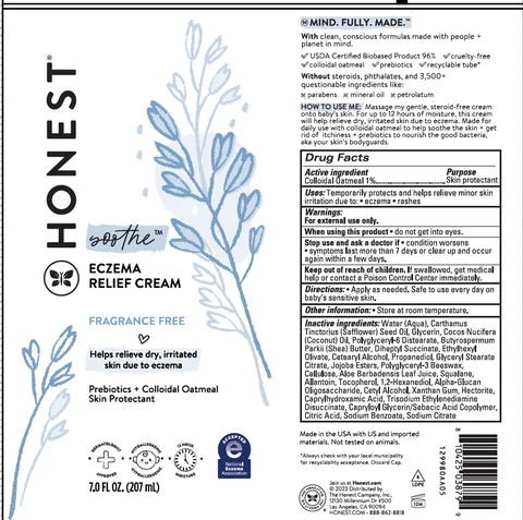 Honest Eczema Cream 포장