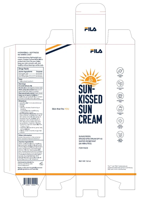 Sun-Kissed Suncream 포장