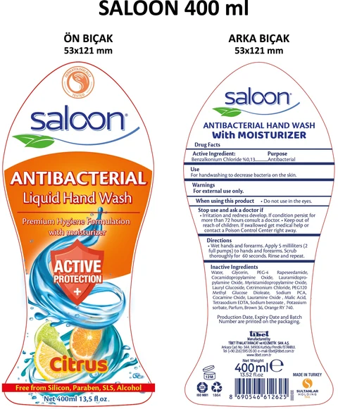 Saloon Antibacterial Hand Wash Citrus 포장