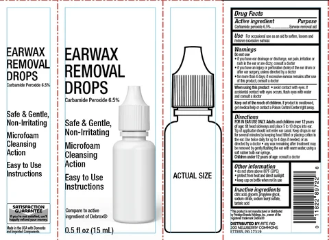 Rite Aid Earwax Removal Drops packaging