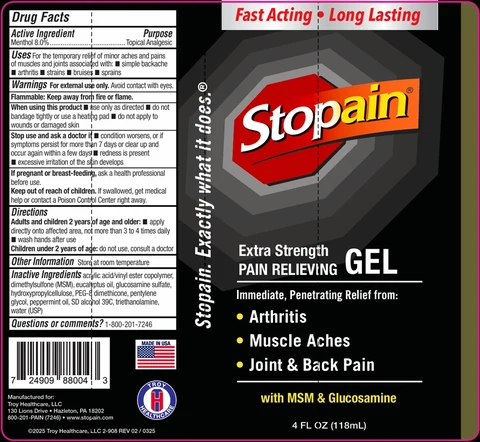 Stopain Extra Strength Gel packaging