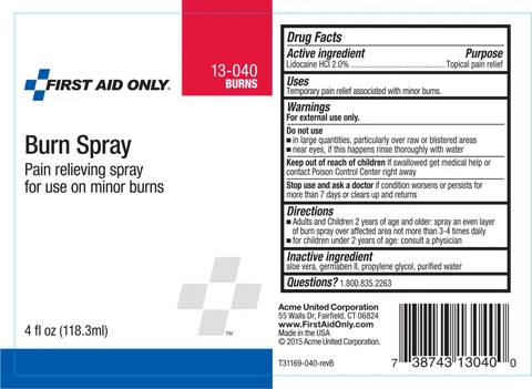 Burn packaging
