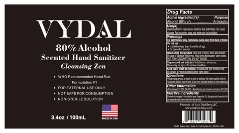 VYDAL Scented Hand Sanitizer 포장
