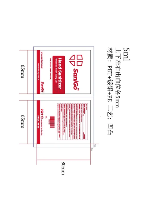 Hand Sanitizer 포장