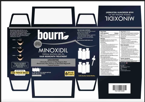 bourn Hair Regrowth Treatment for Men 포장