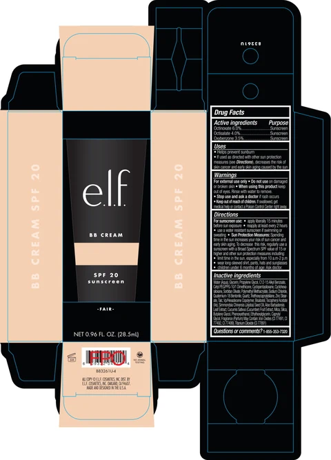 BB Cream SPF 20 Fair 포장