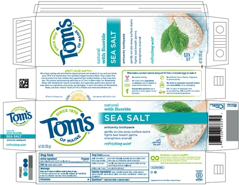 Sea Salt Anticavity SALT47 gently scrubs away surface stains / fights bad breath germs / strengthens enamel 포장