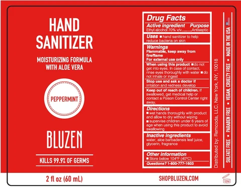 BLUZEN HAND SANITIZER PEPPERMINT 포장