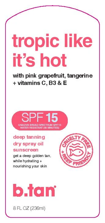 b.tan Tropic Like Its HotSPF 15 packaging