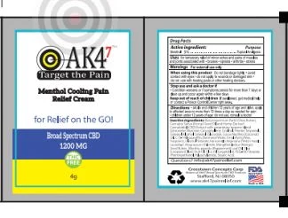 AK47 Menthol Cooling Cream Packet 포장