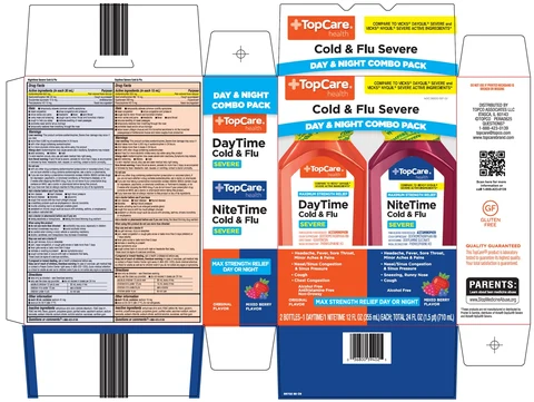 Topcare Day Time Nite Time Cold and Flu packaging