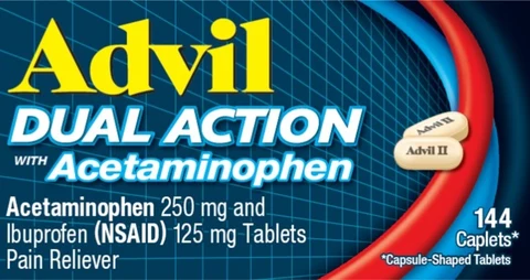 ADVIL DUAL ACTION WITH ACETAMINOPHEN 포장
