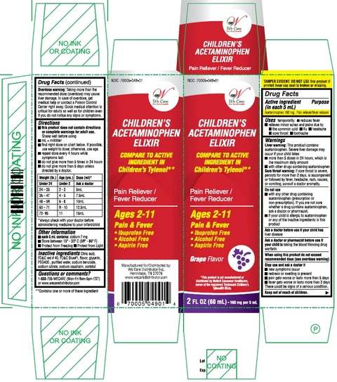 Childrens Acetaminophen packaging