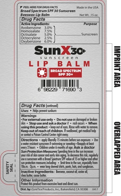 Sun XSPF 30 Broad Spectrum Sunscreen Lip Balm 포장