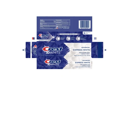 Crest 3D WhiteAdvanced Express White 포장