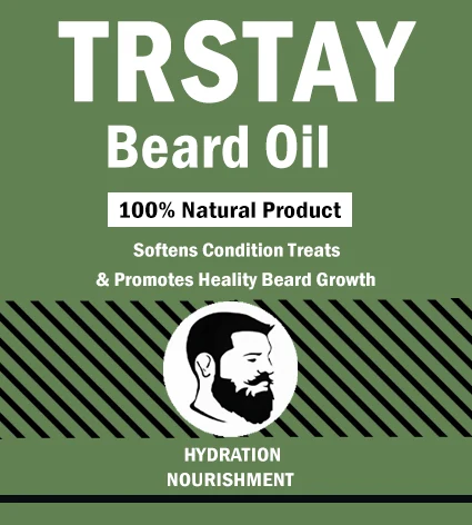 Trstay Beard Oil 100%Natural Product packaging