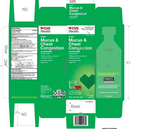 CVS Adult Mucuschest congestion packaging