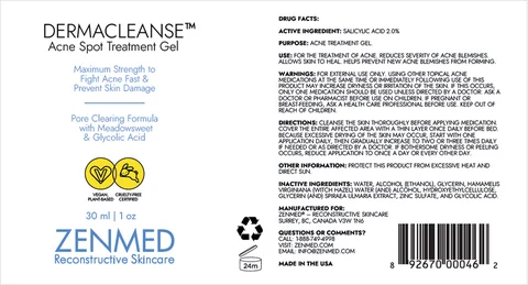 Dermacleanse Acne Spot Treatment 포장