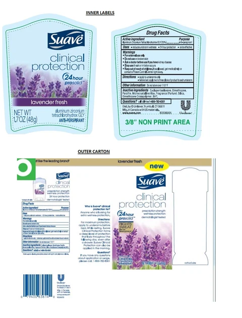 SuaveClinical Protection Lavender Fresh Anti-Perspirant 포장