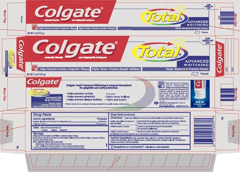 ColgateTotal Advance Whitening 포장