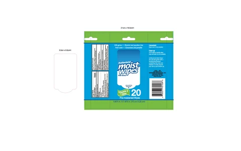 moist wipes 포장