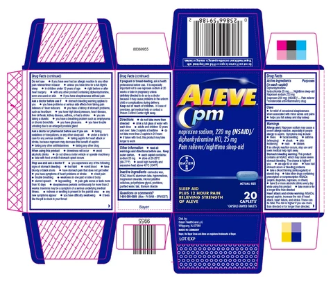 Aleve PM 포장