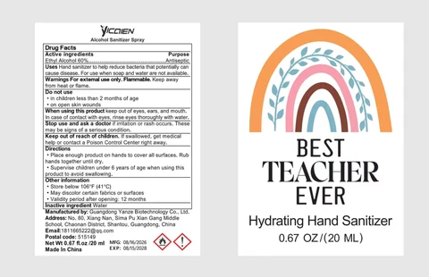 Alcohol Sanitizer Spray. 포장