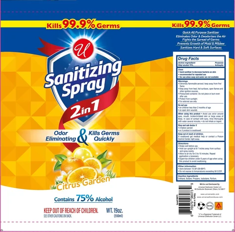UNIVERSAL SANITIZING CITRUS GARDEN 포장