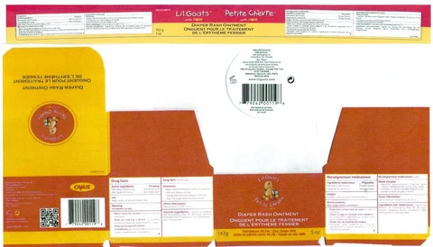 Lil Goats Zinc Oxide packaging