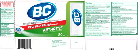 BC Arthritis 포장