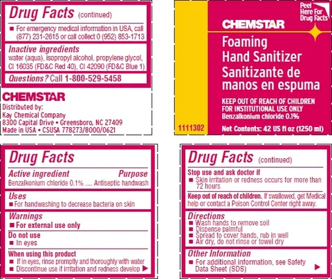 CHEMSTAR Foaming Hand Sanitizer 포장
