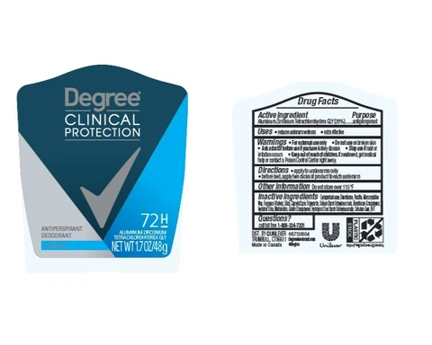 DegreeClinical Men Clean Antiperspirant and Deodorant 포장