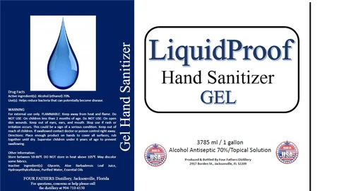 LiquidProofGel Hand Sanitizer packaging