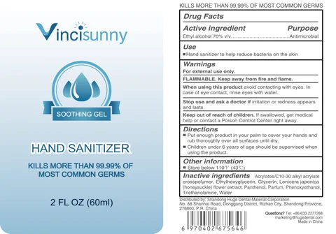 Vincisunny Hand Sanitizer 포장