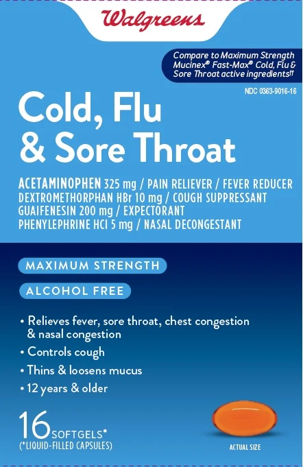 COLD, Flu and Sore Throat packaging