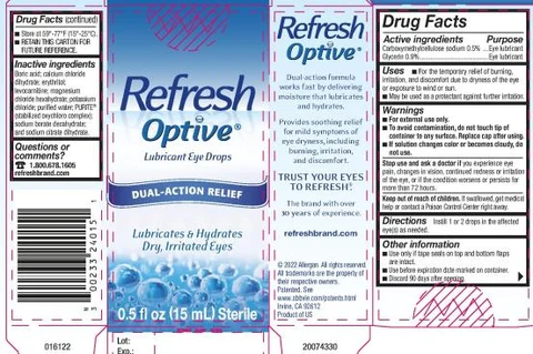 REFRESH OPTIVE 포장