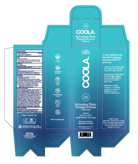 COOLA Refreshing Water Plumping Gel Serum SPF 30 packaging