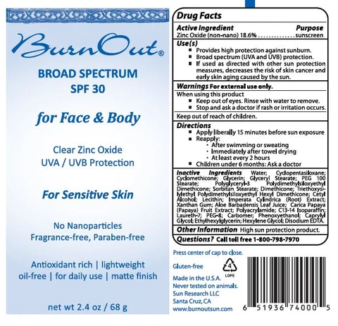Broad Spectrum SPF 30 for Face and Body packaging