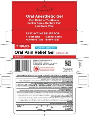 TopCare Oral Pain ReliefMaximum Strength packaging