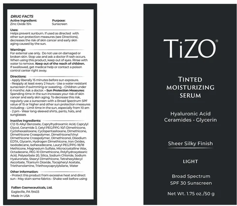 TiZO Tinted Moisturizing Serum - Light packaging