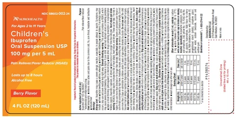 CHILDRENS IBUPROFEN 포장