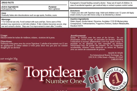 TOPICLEAR SKIN LIGHTENING 포장