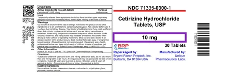 Cetirizine Hydrochloride 포장
