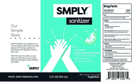 SMPLY 70 Liquid Hand Sanitizer 포장