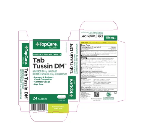 TopCare Tab TussinDM packaging