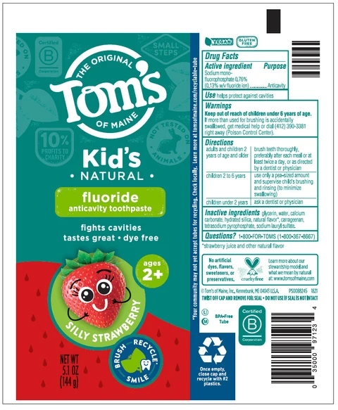 TOMS OF MAINE KIDS SILLY STRAWBERRY 포장