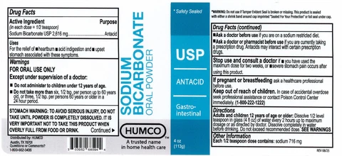 Humco Sodium Bicarbonate 4oz 2026