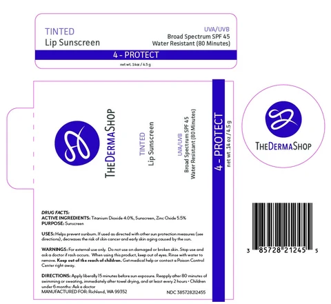 Tinted Lip Sunscreen packaging