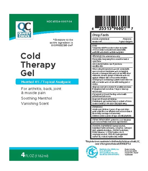 Quality Choice Cold Therapy Gel 포장