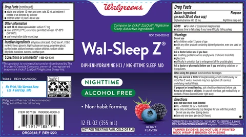 Wal-Sleep ZNighttime 포장